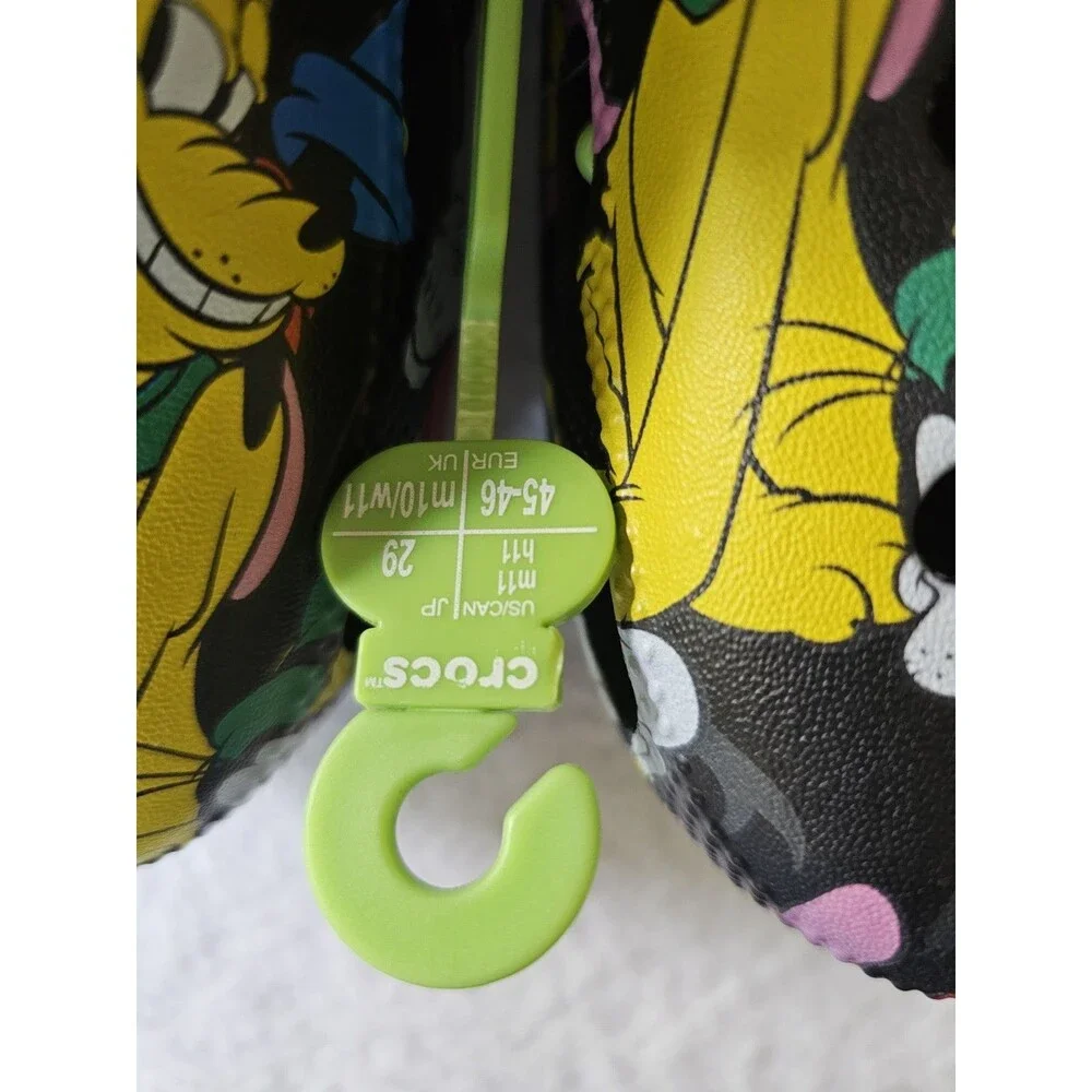 Crocs Disney Mickey And Friends Classic Clog Mens M11 Black NWT 21148290H